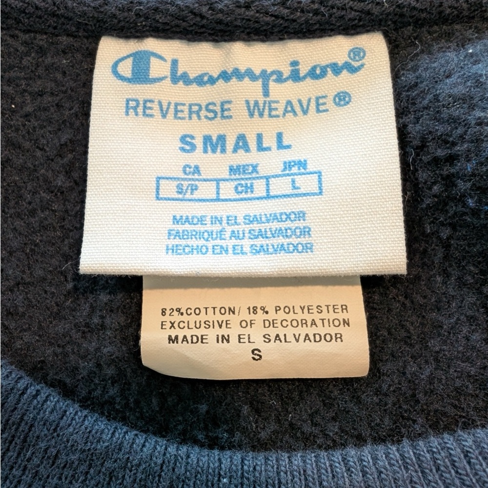 Vintage Champion Reverse Weave UCONN Crewneck Blue Size Small - Picture 3 of 8